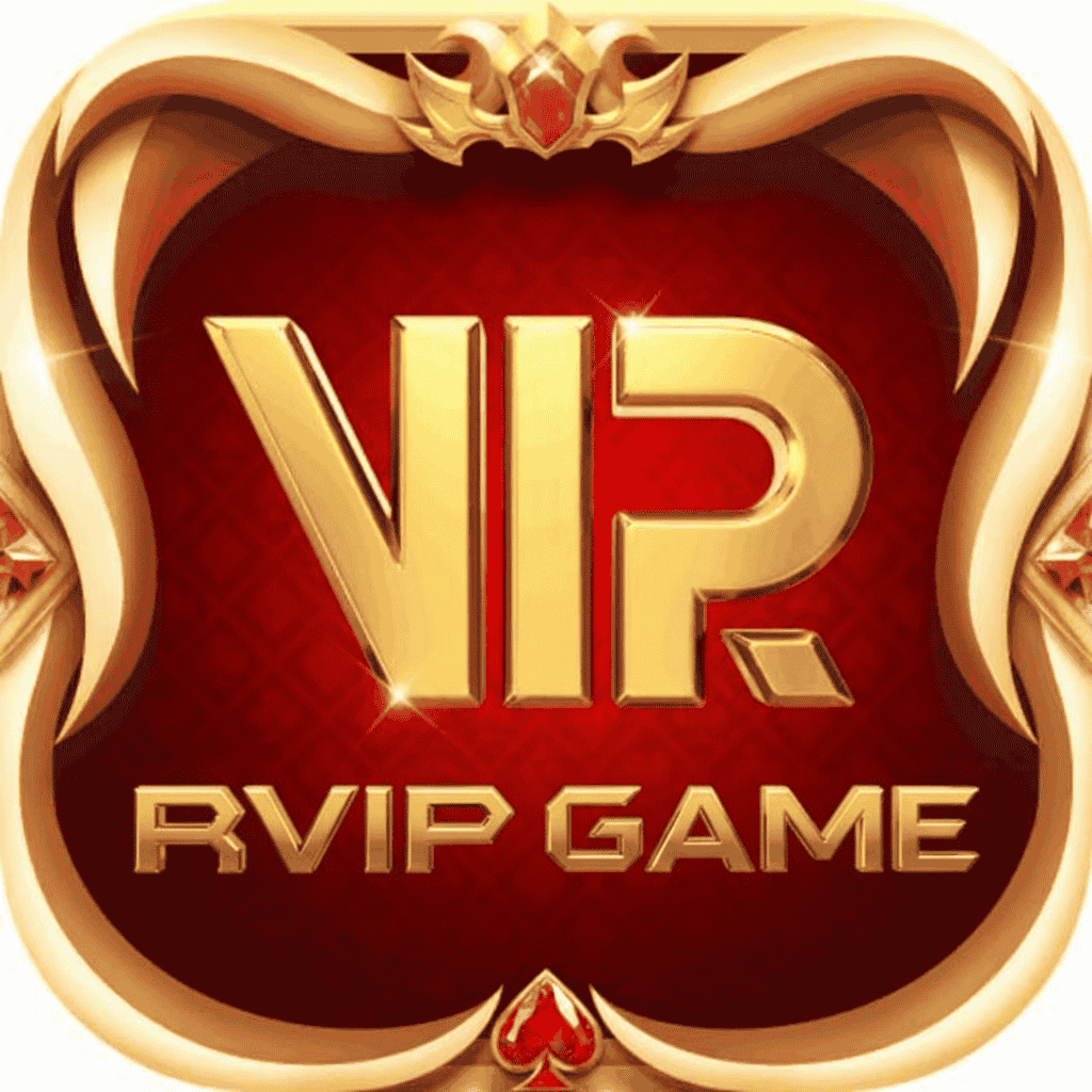 RVIP Game logo in gold and red, prominently featuring 'VIP'.